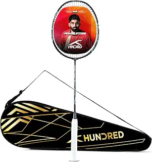 Hundred Power Storm Badminton Racket | Head Heavy Balance | Flexible Shaft | 4U Lightweight Frame | G6 Grip | Club Level Attacking Play
