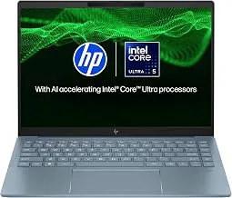 HP Pavilion Plus AI Laptop, Intel Core Ultra 5 125H, 10-12 Tops, 16GB LPDDR5x, 512GB SSD, 14-inch(35.6cm) 300 nits, WQXGA, Intel Arc Graphics, 5MP IR Camera (Win 11, Office 21, Blue, 1.44kg) ew1082TU