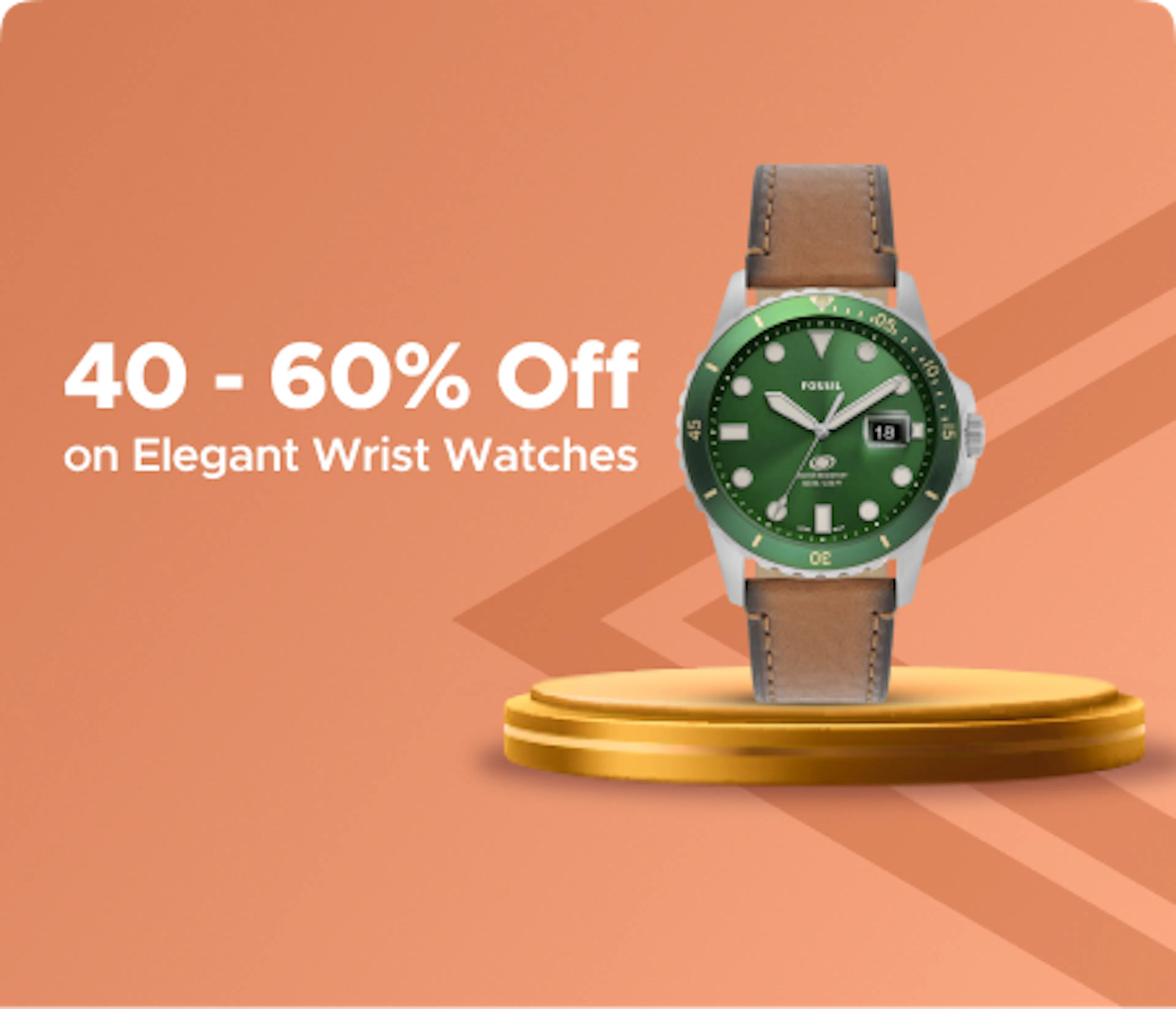 40 - 60% Off on Elegant Wrist Watches