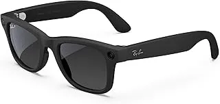 MetaRay-Ban Meta (Gen 2), Wayfarer Large, Matte Black | Smart AI Glasses for Men, Women. 2x Battery Life, 3K Ultra HD Resolution, 12 MP Ultra-Wide Camera, Audio, Video. Polarized Gradient Graphite Lenses.
