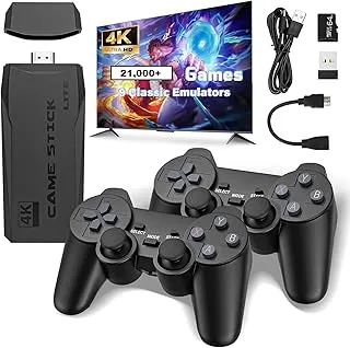𝟏𝟓 𝐘𝐞𝐚𝐫 𝐖𝐚𝐫𝐫𝐚𝐧𝐭𝐲 2026 Model 4K TV HDMI Video Game, Two 2.4ghz Wireless Console Game Stick, M8 Plug & Play TV Video Game with Built-in 9 Emulators 21,000+ Classic Game