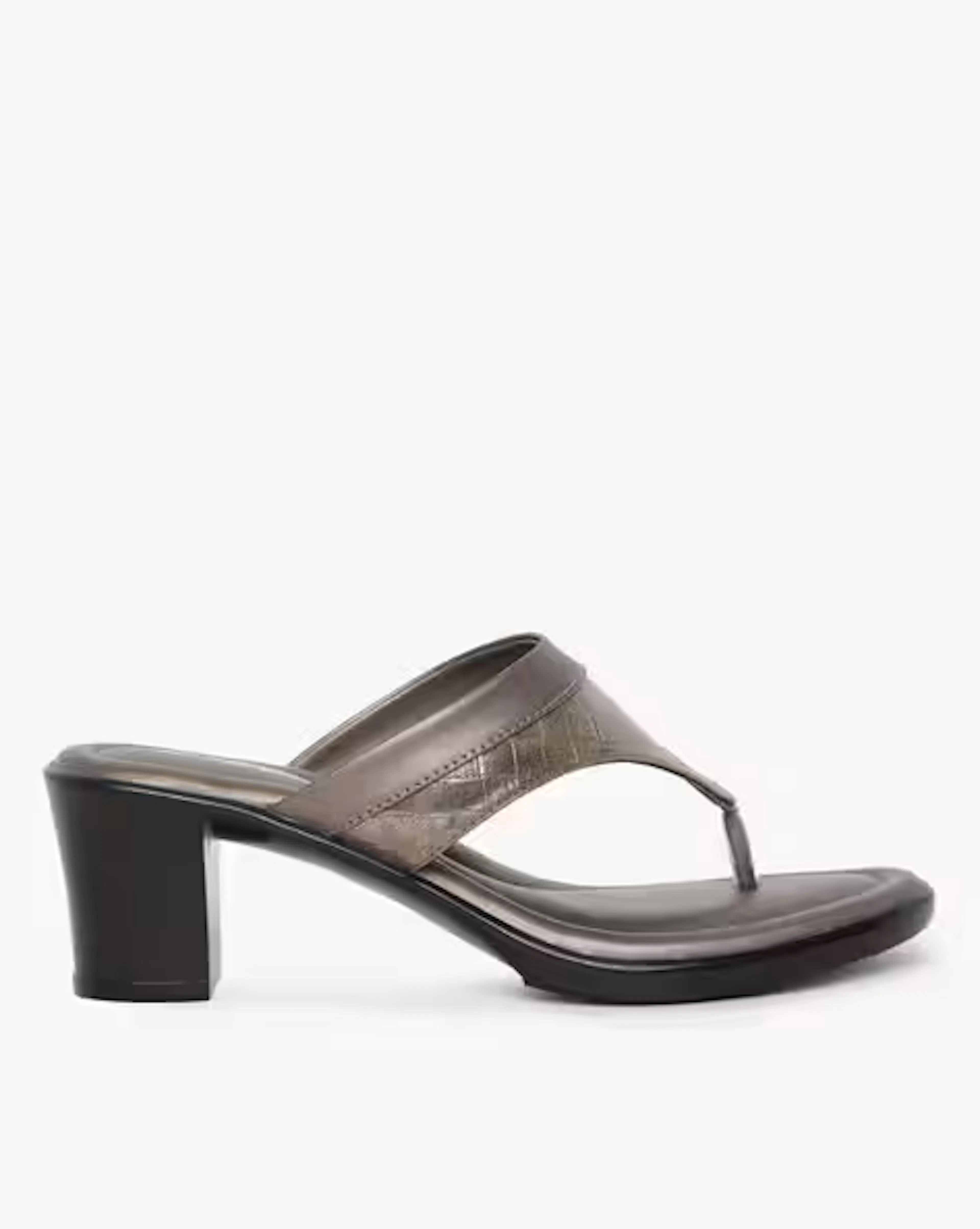 T-strap Chunky Heeled Sandals