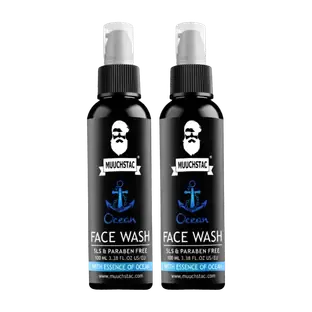 MUUCHSTAC Ocean for Men, Fights Acne & Pimple, Brighten Skin, All Skin Types Face Wash