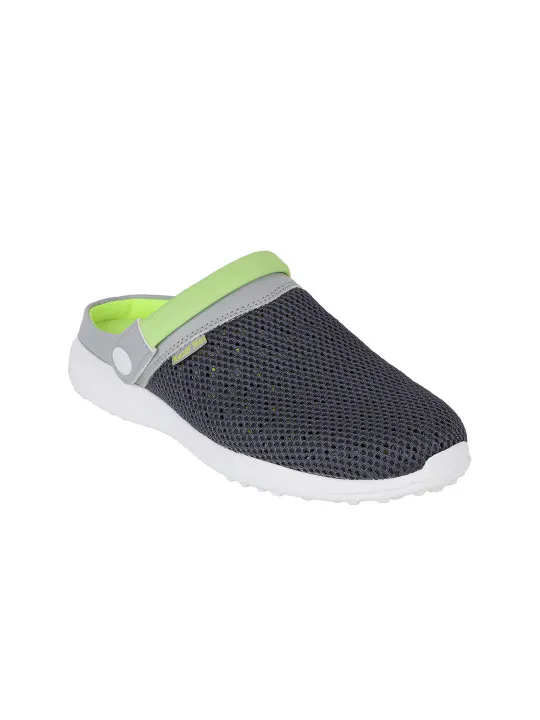 KazarMax Men Grey Solid Clogs