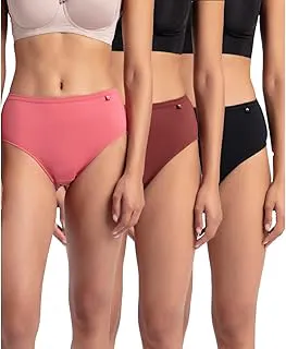 Jockey1406 Women's High Coverage Super Combed Cotton Mid Waist Hipster with Concealed Waistband and Stay Fresh Treatment (Pack of 3_Colors & Prints May Vary)
