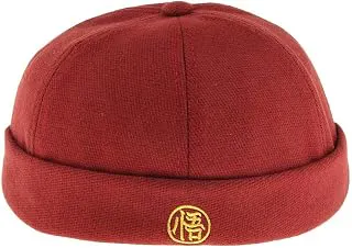 Mens Vintage Docker Hat Wool Felt Leon Beanie Cap Adjustable Red | Mens Accessories |Hats