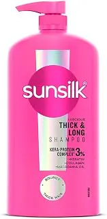 Sunsilk Luscious Thick & Long Shampoo 1L || with 3% KERA-PROTEIN COMPLEX for Thicker, Fuller & Bouncier Hair
