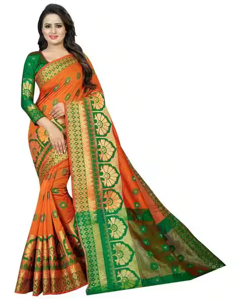 Floral Print Traditional Saree