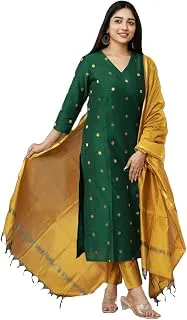 GoSriKiViscose Printed Kurta for Women | Kurti Set Woman | Kurta with Pant & Dupatta | Straight Ethnic Suit | Indian Outfit Ladies Dress Stylish Traditional Clothing Party Office Fashion Look Style