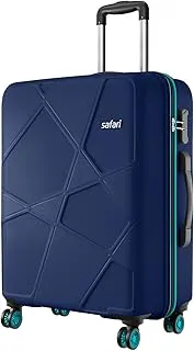 SafariMedium Polypropylene Spinner Pentagon Pro 8 Wheels 66Cm Size Checkin Trolley Bag, Hard Case 360º Wheeling Luggage for Men & Women, Travel Bag, Suitcase for Travel, Dusk Green