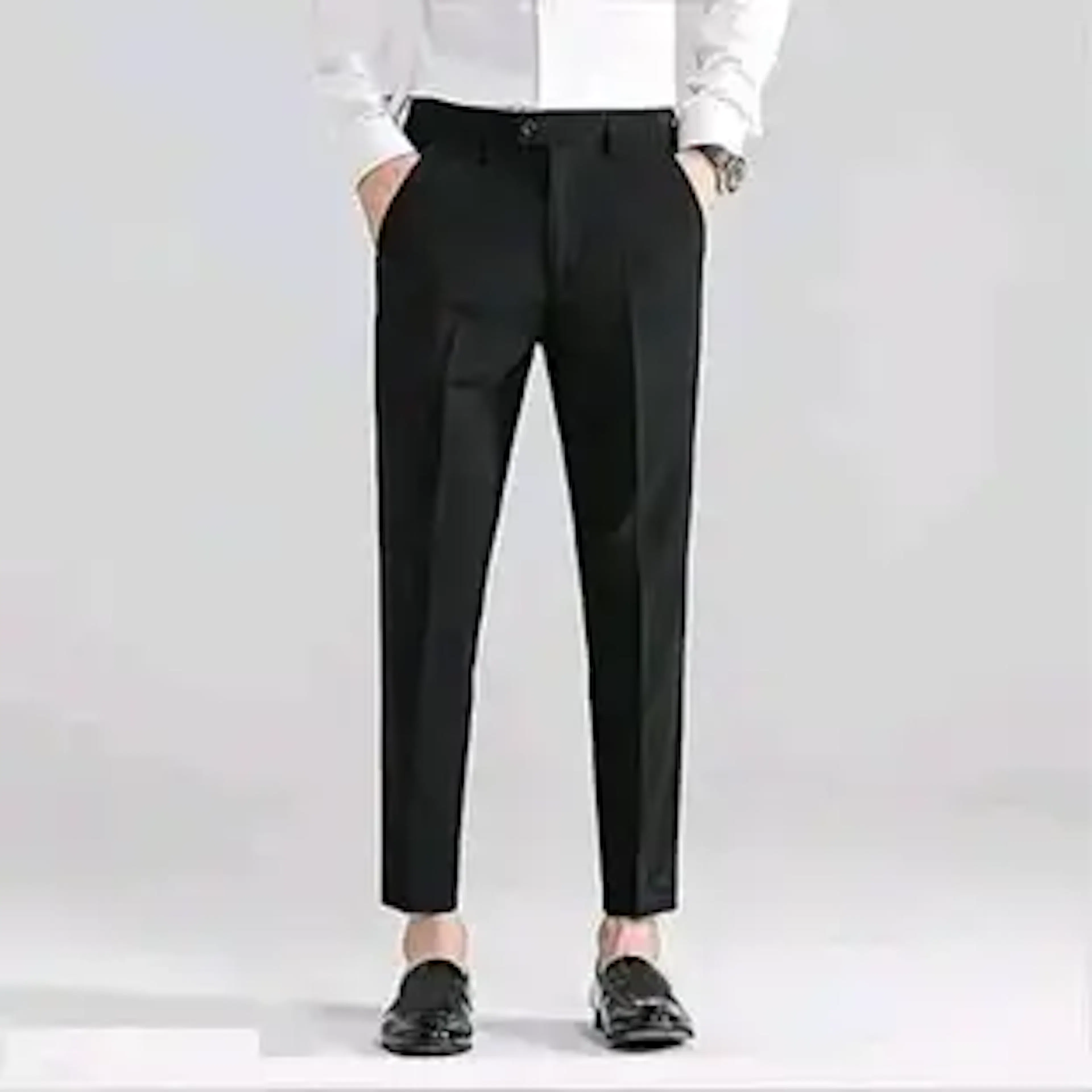 BRDFASHION Regular Fit Men Black Trousers