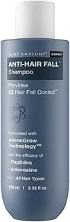Bare Anatomy Anti-Hair Fall Shampoo | Provides 5x Hair Fall Control | pH 4.6 | Adenosine & Peptides | Strengthens Weak Roots & Reduces Breakage | Sulphate & Paraben Free | Unisex | 100ml Anti Hair Fall Shampoo