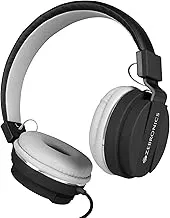 ZEBRONICSZeb-Storm On Ear Wired Headphone with 3.5mm Jack, Built in Microphone for Calling, 1.5 Meter Cable, Soft Ear Cushion, Adjustable Headband, Foldable Ear Cups and Lightweight Design (Black)