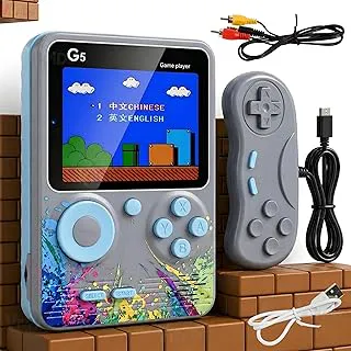 VikriDA G5 500-in-1 Retro Handheld Game Console for Kids – 2 Players Classic TV-Compatible Game Box with Controller – Multicolor