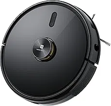 realme Techlife Robot 2 In 1 Vaccum Cleaner With Mopping, 3000 Pa Powerful Suction, 5200 Mah Battery, 300+ Minutes With Advanced Lidar Navigation Technology , Compatible With: Wifi/APP/Alexa, Black