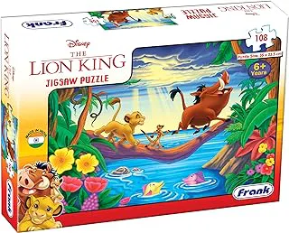 Frank Disney The Lion King Jigsaw Puzzle (108 Pieces) for Kids Above 6+ Years - Fun & Challenging Brain Booster Games - Educational Puzzle for Focus and Memory -11830