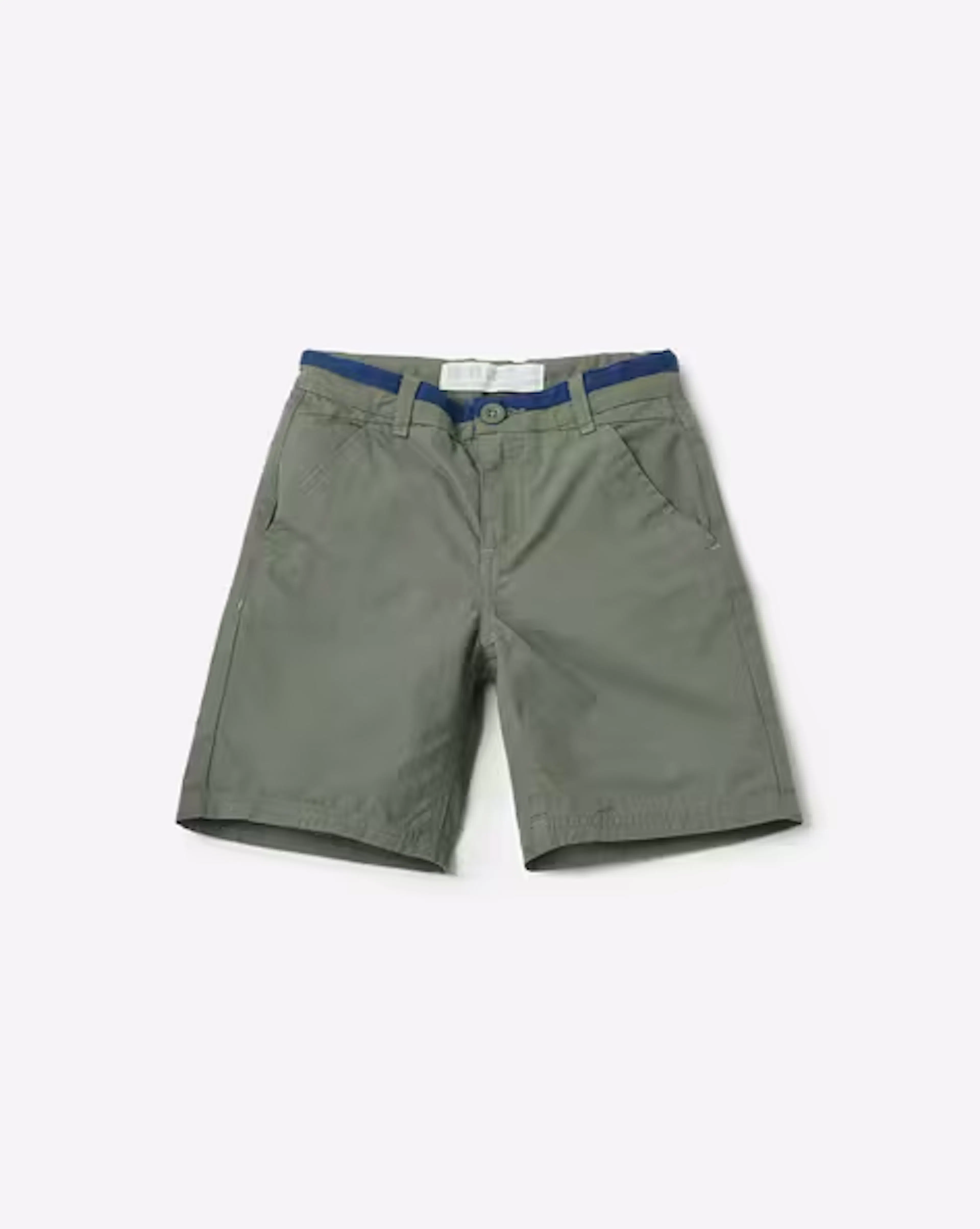 Shorts with Contrast Waistband