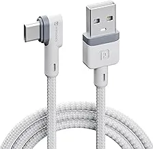 Portronics Konnect L POR-1403 Fast Charging 3A Type-C Cable 1.2 Meter with Charge & Sync Function for All Type-C Devices (White)