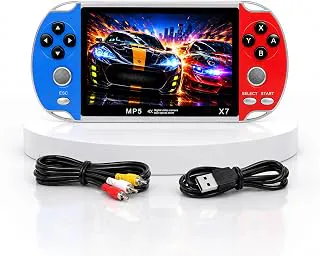 VikriDA Handheld Game Players | 4.3In X7 Video Game Console | Double Rocker 8GB Memory Built in 10000 Games MP5 Multifunctional Inbuilt Camera