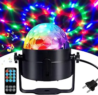 DJ Light Party Disco Light for Home Party 10M Remote Control Led Disco Ball 7 Colors Pattern & 4 Modes Dancing Light for Room Rotating Bulb Magic Lights for Diwali Karaoke Birthday