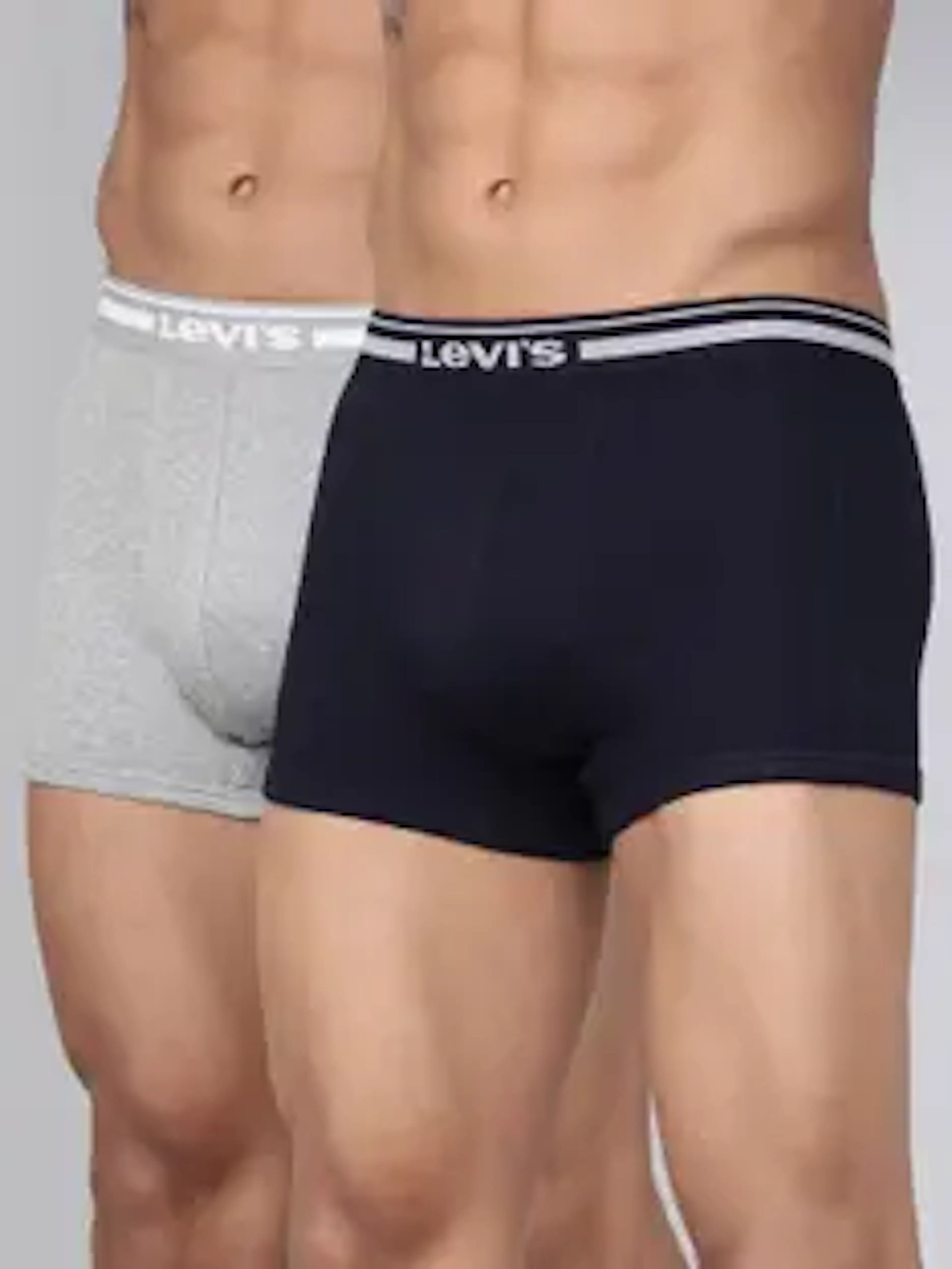 LEVI'S Men 003 100% Cotton Solid Mid Rise Brief