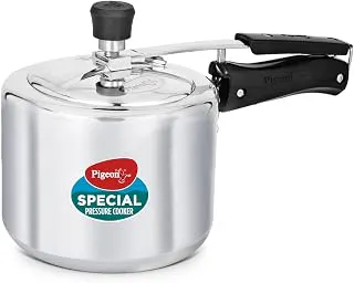 Pigeon by Stovekraft 3 Litre Special Aluminium Inner Lid Non-Induction base Pressure Cooker (Silver) BIS Certified
