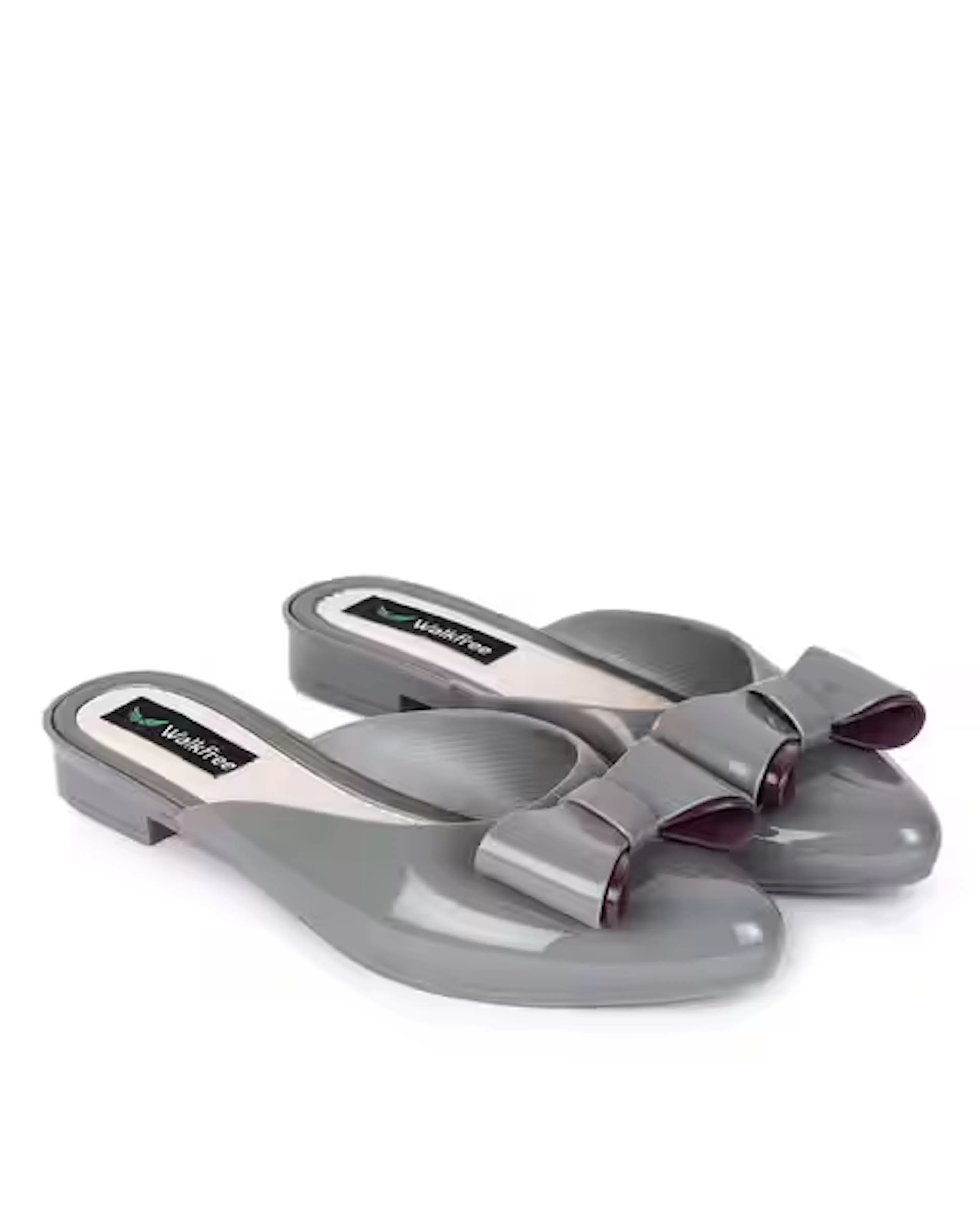 Stylished Toe Mules with Bow Applique