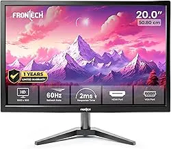 FRONTECH 20 Inch LED Monitor - Full Review, Features, Price and Specifications for MON-0054 HD Display