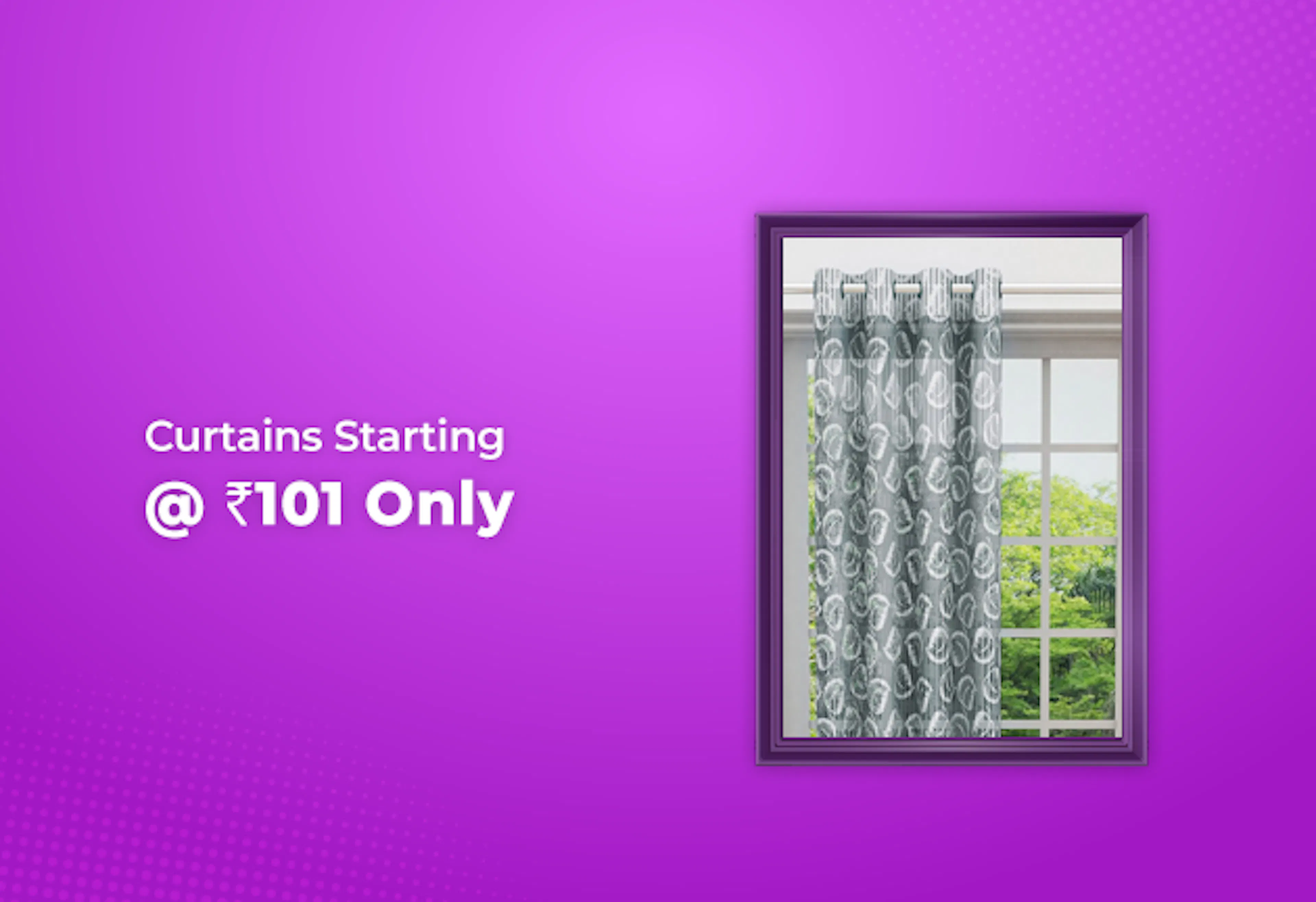 Curtains Starting From Rs 101 Only