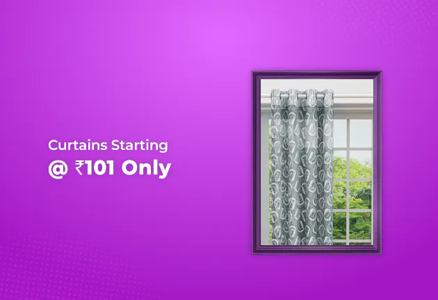 Curtains Starting From Rs 101 Only