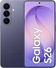 SamsungGalaxy S26 5G (Cobalt Violet, 12GB RAM, 256GB Storage), AI Phone, Photo Assist, Creative Studio, 50MP Camera with ProVisual Engine, Powerful Customized Processor and 4300mAh Battery