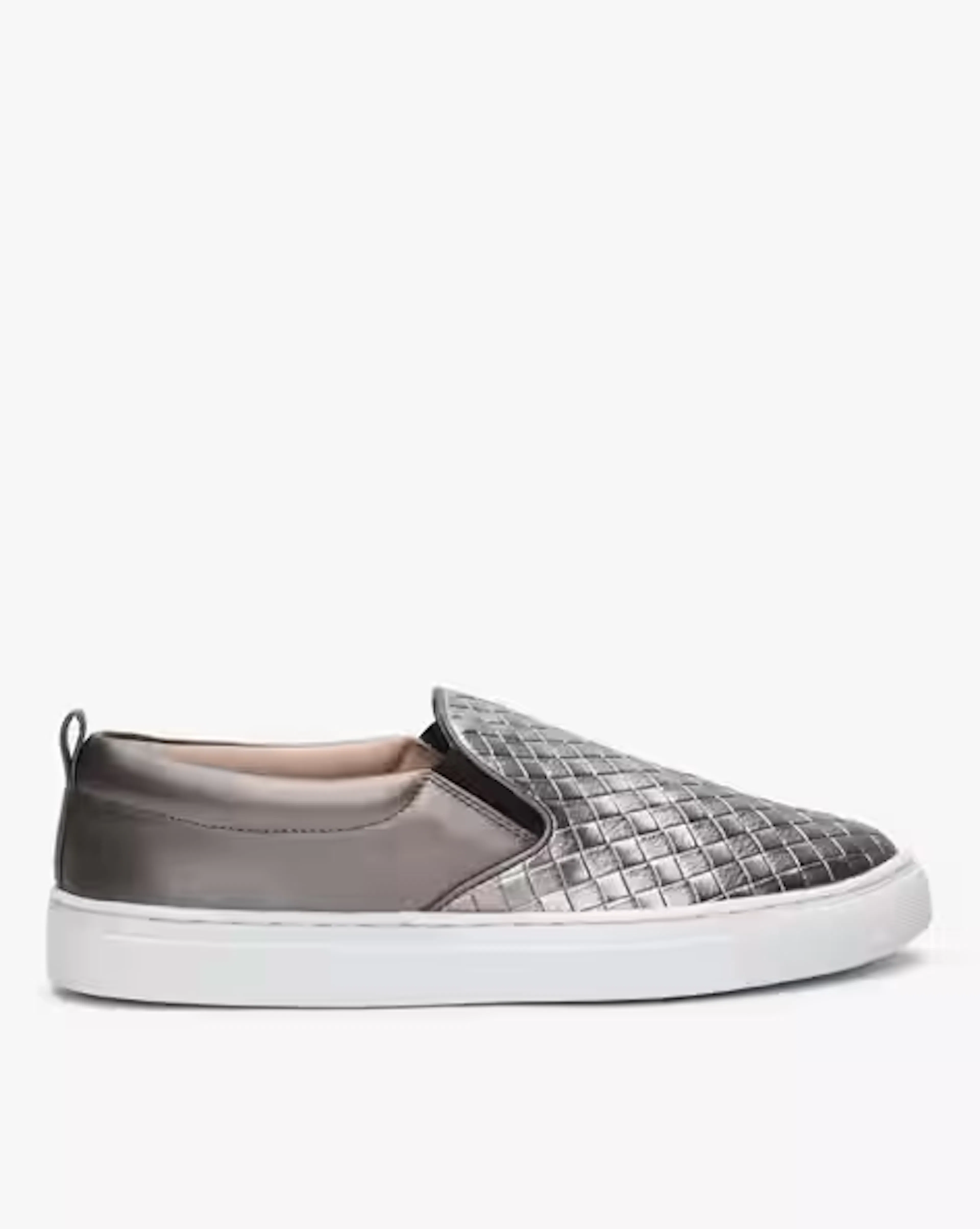 Basket-Weave Slip-On Casual Shoes