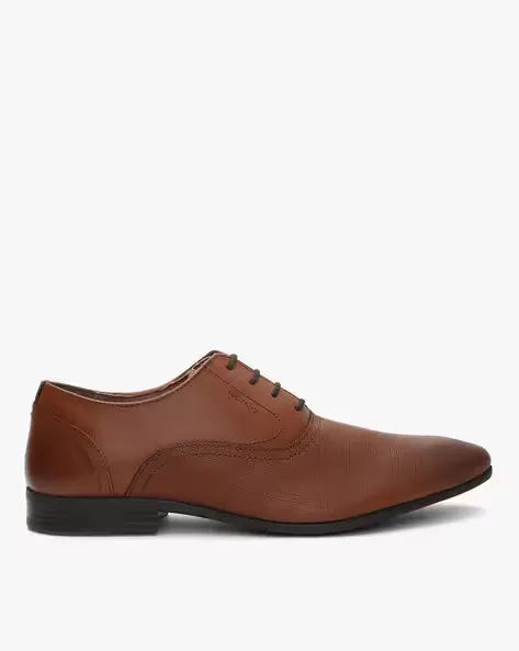 Plain-Toe Oxford Shoes