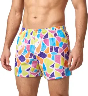 BOXERHUB Printed Men Multicolor Board/Swim Shorts
