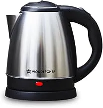 Wonderchef Acura Stainless-steel Electric Kettle | 1.5 L | Auto Shut-off | 360 Degree Swivel Base | Thermostat Control | Power Indicator | 1-year Warranty