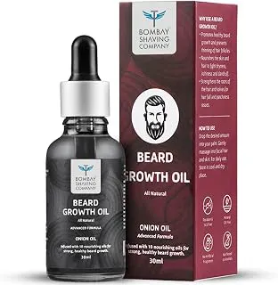 Bombay Shaving CompanyBeard Growth Onion Oil-10X Nourishing Oils For Stronger, Fluffier & Shinier Beard 30 ml | Made in India Softening,Nourishing