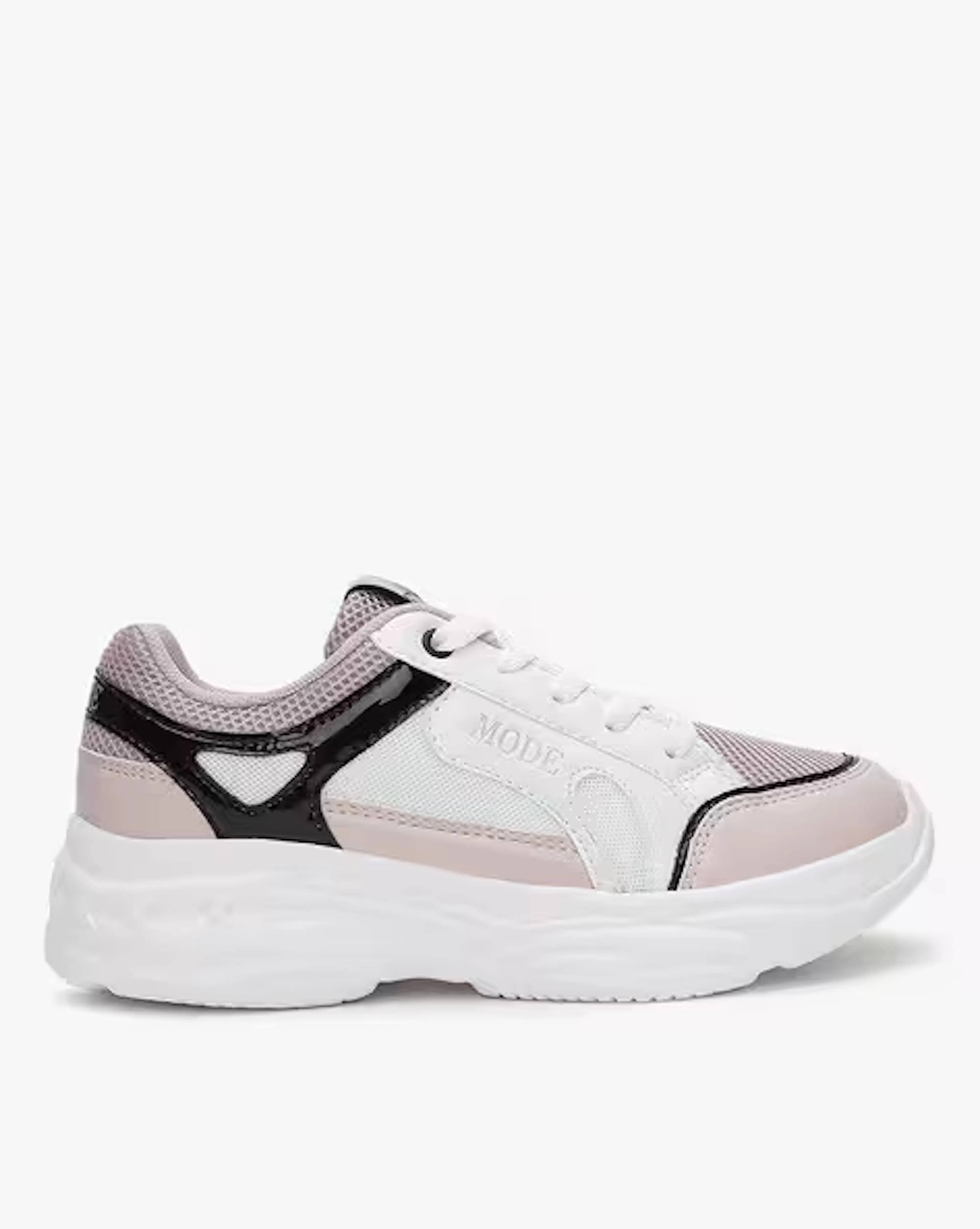 Colourblock Lace-Up Sports Shoes