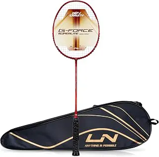 Li-Ning G-Force 5k Superlite Badminton Racket with Full Cover | 78 Grams | Max Tension : ≤30 lbs | Enhanced Control, Fast Swing Speed & Aero Frame Tech