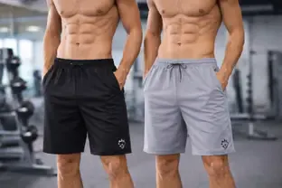 CROSS SPIRIT Solid Men Grey, Black Sports Shorts