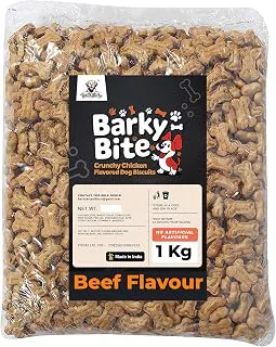 Crunchy Beef Flavour Dog Biscuits 1Kg | Healthy Dog Treats | High Protein (15%) | No Artificial Flavours | Suitable for All Dogs