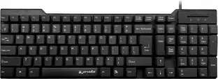 PRODOT QWERTY Keyboard with Low Profile Keys for Windows, Mac, PC, Laptop (KB-Alive) Wired USB Standard Laptop Keyboard Compatible with Desktop, Laptop, Mac stand support,KB-Alive