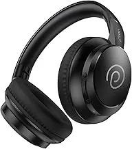 pTronStudio Evo 70hrs Playtime Wireless Over Ear Headphones with HD Mic, Low-Latency Game/Movie/Music Modes, Punchy Bass, BT5.3, Dual Device Pairing, Voice Assistant & Type-C Fast Charging (Black)