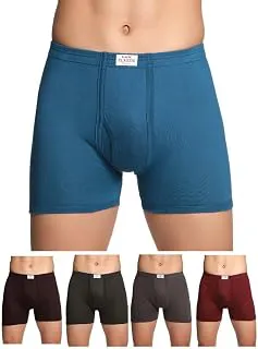 Lux ClassicMen's Inner Elastic Trunks - Pack of 5 (Color May Vary) | Premium 100% Cotton | Ultimate Comfort Breathable, Soft & Durable | Everyday Essential Lux Underwear