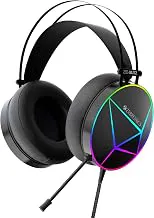 ZEBRONICSZeb-Blitz USB Gaming Headphone with Dolby Atmos, RGB LED, Windows Software, Simulated 7.1 Surround Sound, 2.4 Meter Braided Cable, Flexible mic, Padded Headband and Ear Cushions(Black)