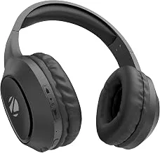 ZEBRONICSThunder Neo (2026 Upgrade) Wireless Headphone, BT v6.0, True 50hrs Playback, 40mm Driver, ENC, Rapid Charge, Gaming Mode, Dual Pairing, 3 EQ Modes, AUX, Voice Assistant (Black)