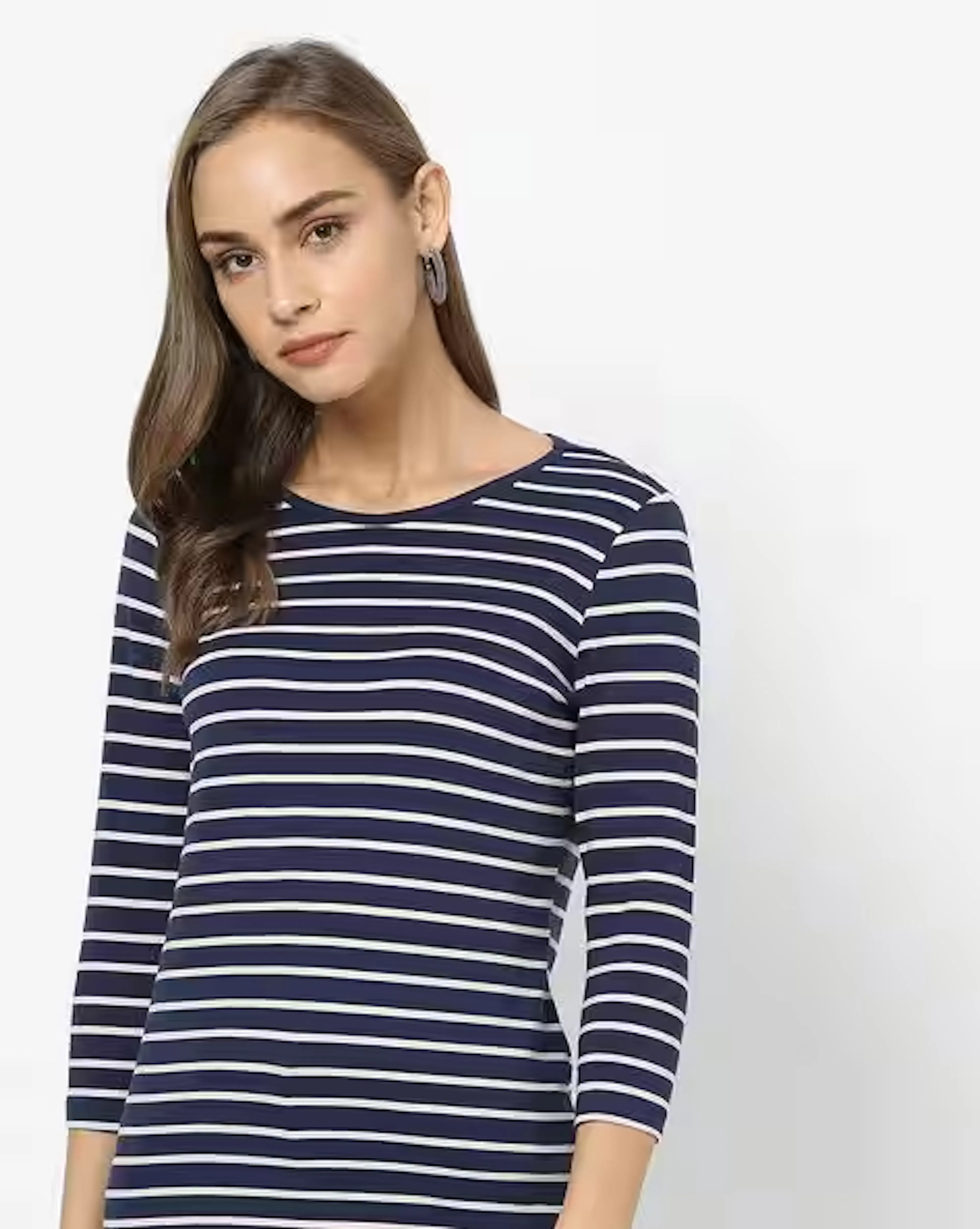 Striped Round-Neck T-shirt