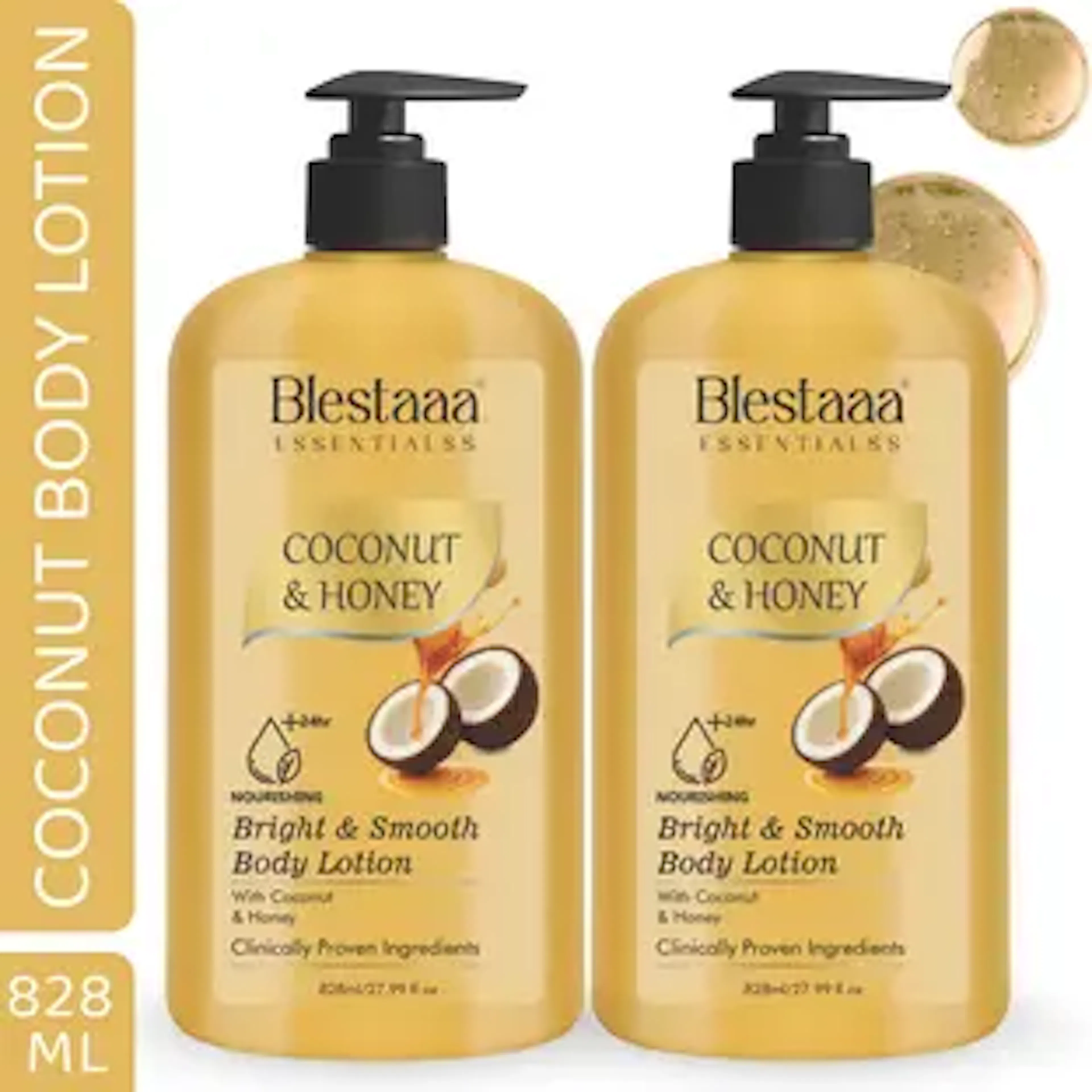 blestaaa essentialss Coconut & Honey Lotion for Long-Lasting Moisture & Softness
