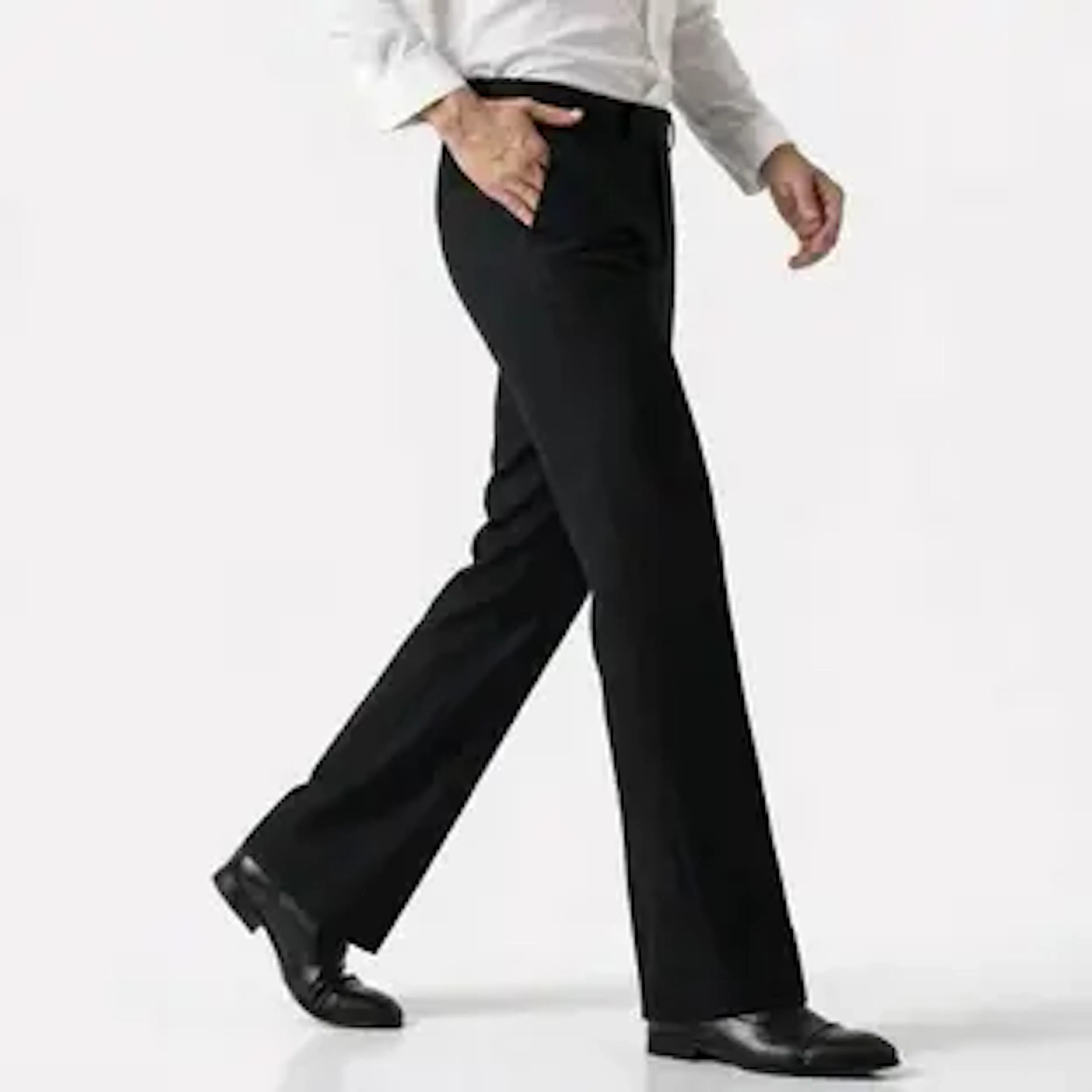 LOVRIN Regular Fit Men Black Trousers