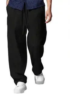 MAHADEV ENTERPRISE Loose Fit, Relaxed Men Black Trousers