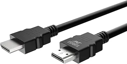 Ant Esports AEH0105 HDMI Cable 4K High-Speed HDMI Cord 18Gbps with Ethernet Support 4K 60Hz Compatible with Windows,Apple,UHD TV, Monitor, Computer,Xbox 360,PS5 PS4, Blu-ray, and More -1.5 Meter-Black